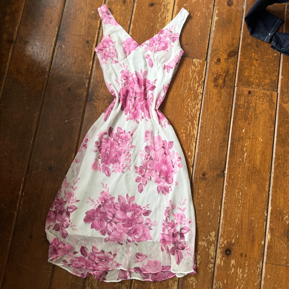 Floral Pink Maxi Dress